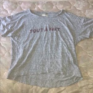 Madewell 'Tout À Fait' gray graphic T